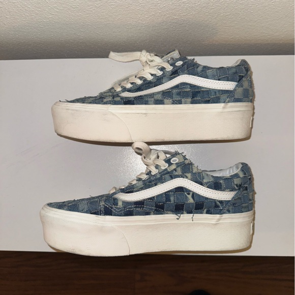 Vans Woven Old Skool Stackform in Patched Denim | Women’s 9 - Picture 7 of 7